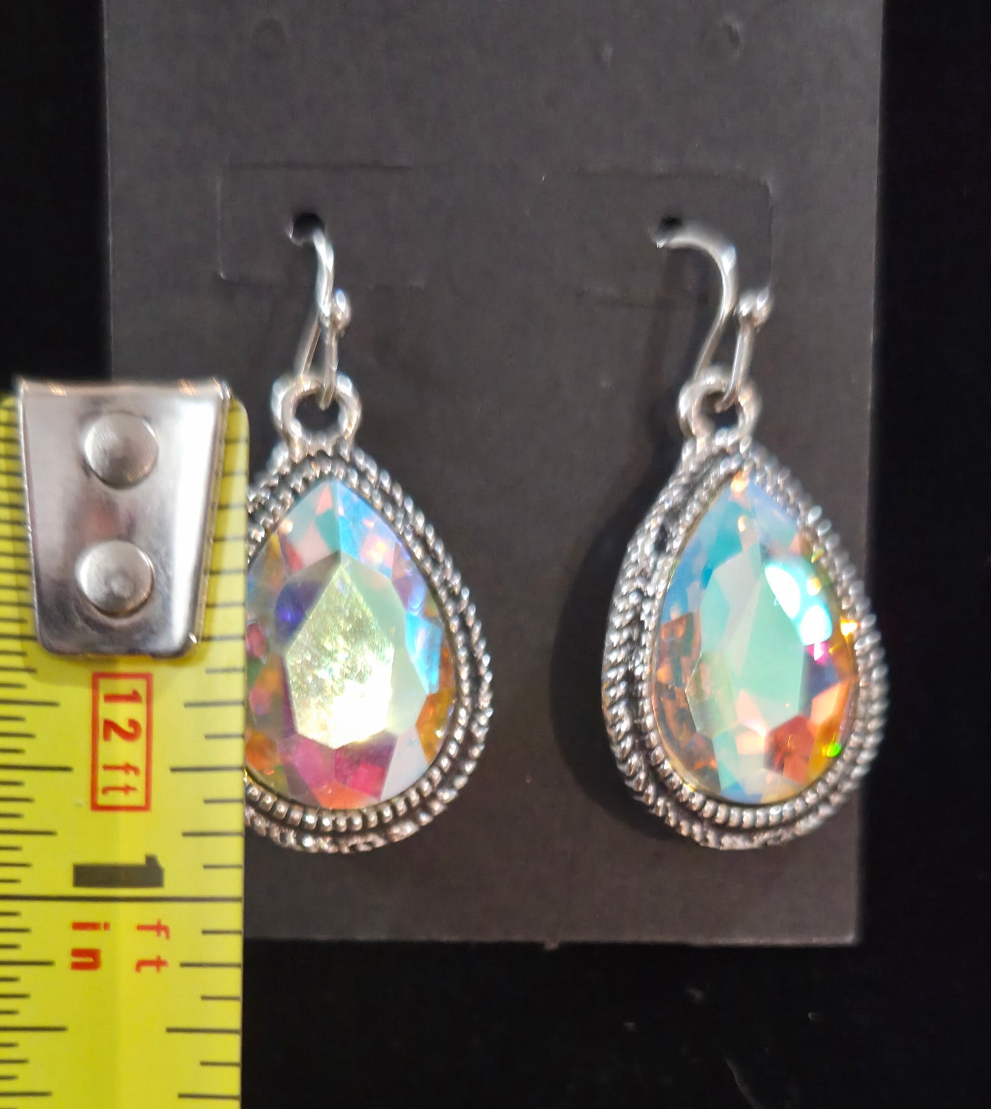 Incandescent Glass necklace with matching earrings