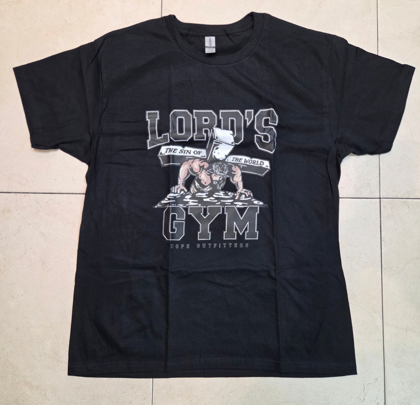 "Lord's Gym-His Pain Your Gain" Black XL T shirt