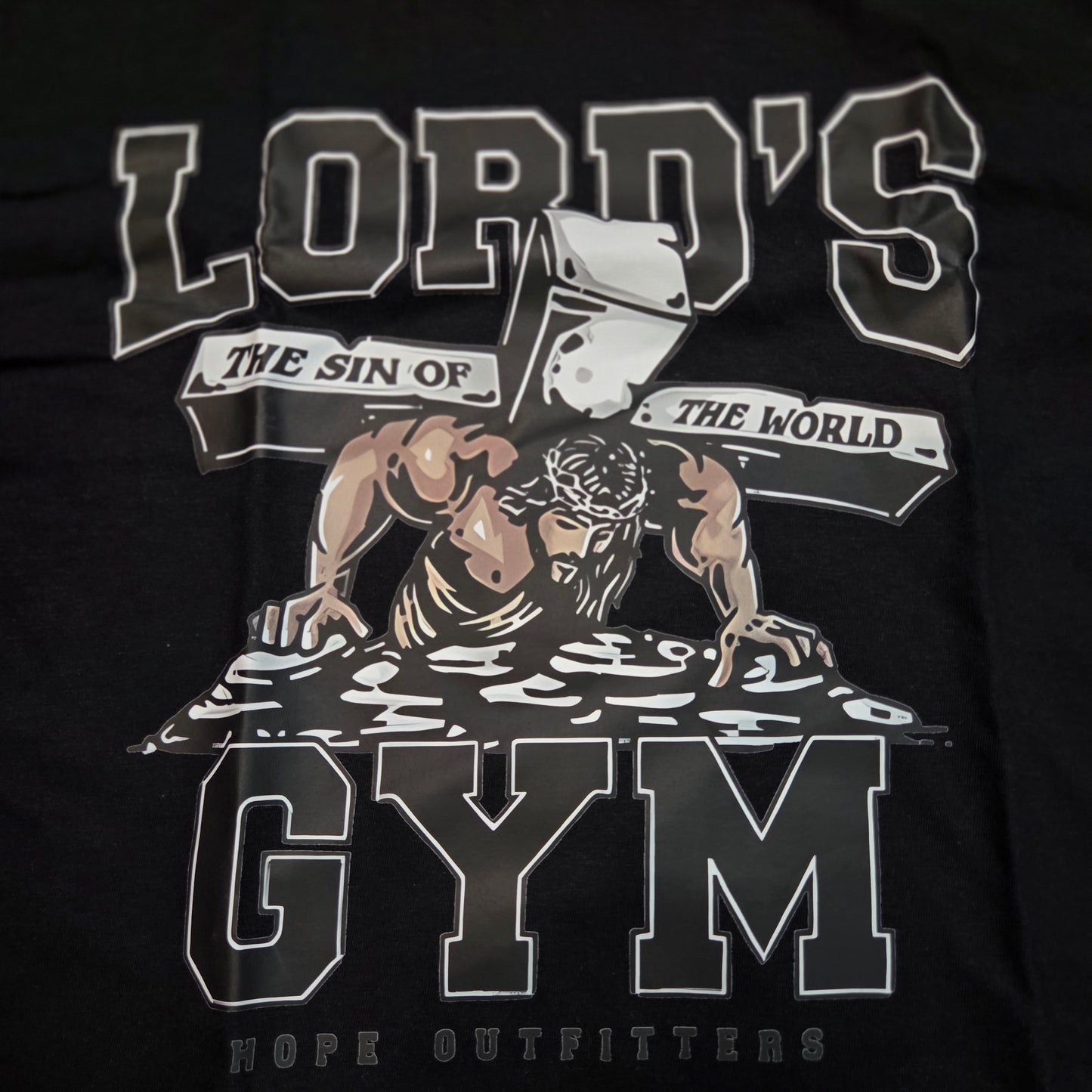 "Lord's Gym-His Pain Your Gain" Black XL T shirt