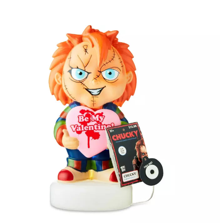 Universal Valentines Day Blow Mold Chucky light/lamp decor 12.2"