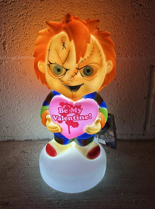 Universal Valentines Day Blow Mold Chucky light/lamp decor 12.2"