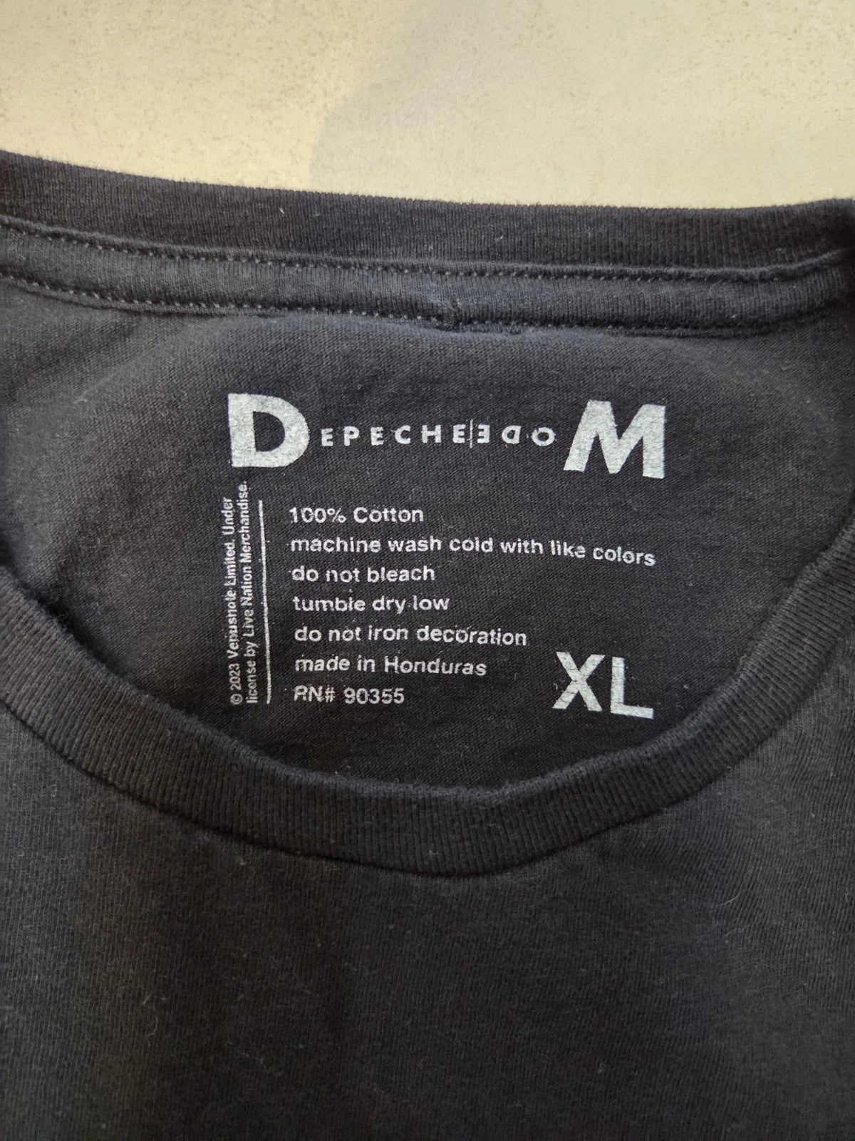 Depeche Mode 2023 Official Tour XL T-shirt