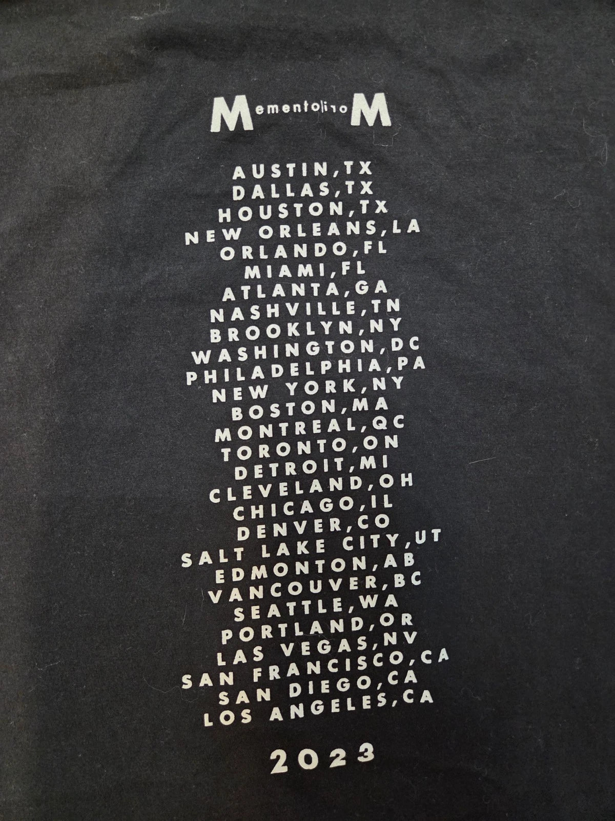 Depeche Mode 2023 Official Tour XL T-shirt