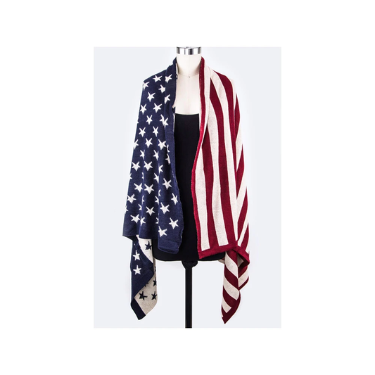 US Flag Acrylic Shawl