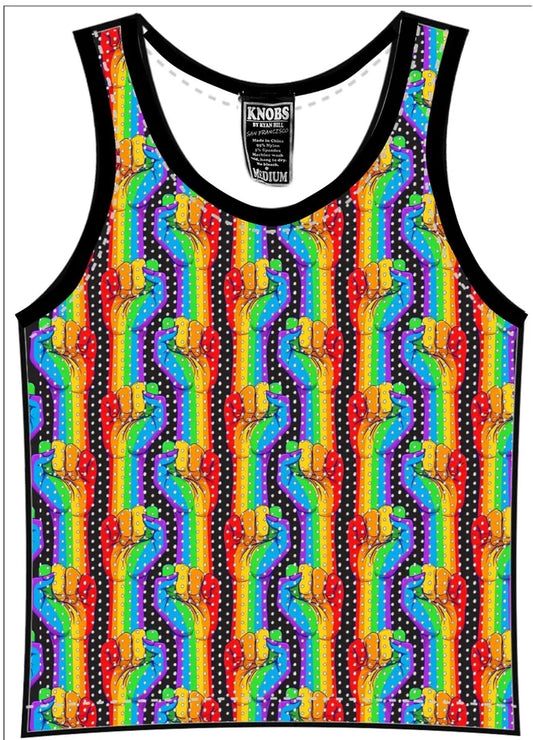 Knobs of San Francisco Pride Mesh Tank Top XL